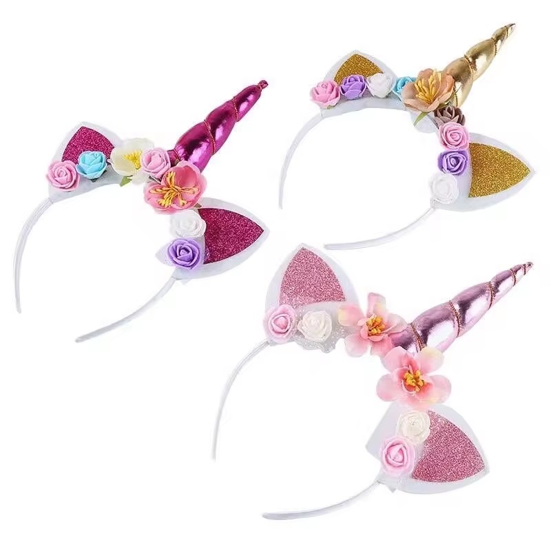 Diadema de unicornio para bebés y niños