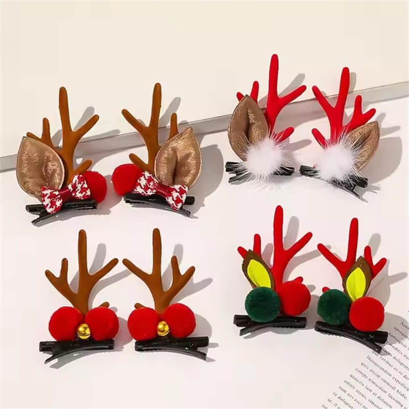 ¿Cuáles son algunas ideas únicas para regalos de Navidad que utilizan pinzas para el cabello Antler?