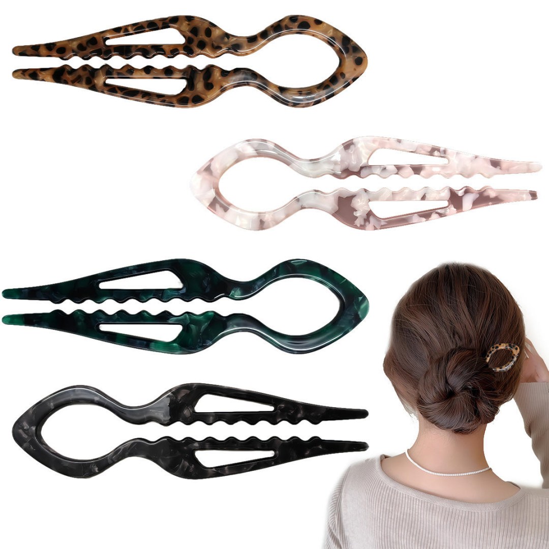 Horquillas vendedoras calientes al por mayor de la forma de U del acetato de las horquillas de pelo del logotipo de la moda de la horquilla de U para las mujeres